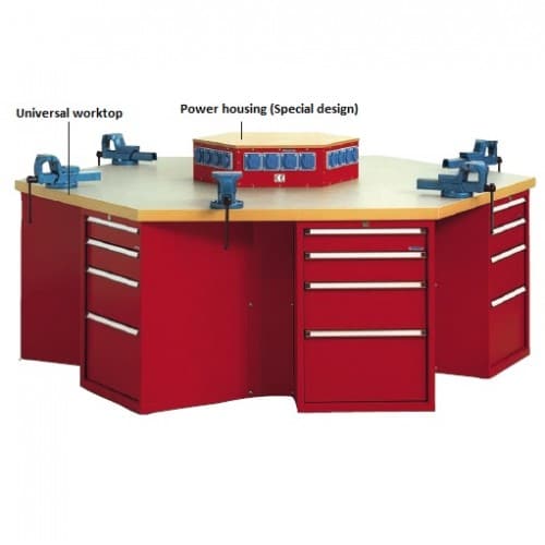 Hexagonal Group Workbench 250